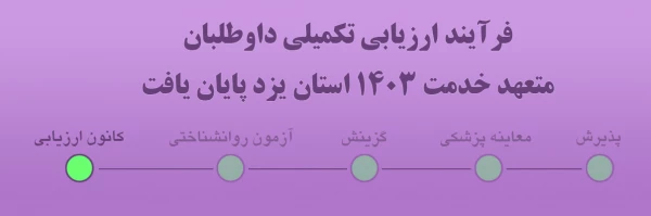 پایان فرآیند ارزیابی تکمیلی داوطلبان متهد خدمت استان یزد 2