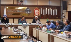 بیست و هشتمین جلسه شورای مدیریت، نظارت و ارزیابی دانشگاه فرهنگیان استان یزد برگزار شد. 3