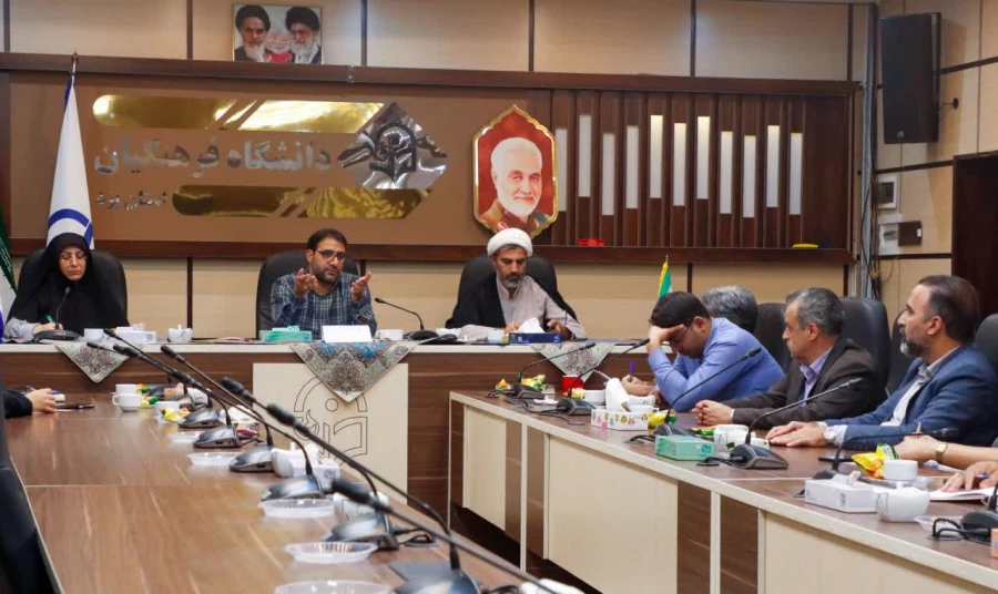 بیست و هشتمین جلسه شورای مدیریت، نظارت و ارزیابی دانشگاه فرهنگیان استان یزد برگزار شد. 3