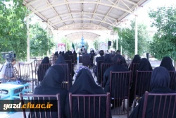 آیین افتتاح خوابگاه حضرت فاطمه الزهرا سلام الله علیها پردیس خواهران دانشگاه فرهنگیان استان یزد برگزار شد. 4