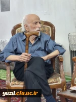 دیدار سرپرست و مدیران دانشگاه فرهنگیان یزد با استاد علی مشاهیری، از پیشکسوتان فاخر استان و رییس اسبق مرکز تربیت معلم شهید پاک نژاد یزد 4