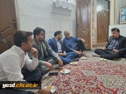 دیدار سرپرست و مدیران دانشگاه فرهنگیان یزد با خانواده های  معزز شهدای دفاع مقدس 15