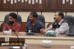 سومین دیدار صمیمانه سرپرست دانشگاه فرهنگیان یزد با نیروهای شرکتی و نگهبانان پردیس های استانی 4