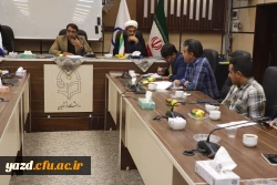 چهارمین دیدار صمیمانه سرپرست دانشگاه فرهنگیان یزد با سرپرستان سراها و مسئولان امور دانشجویی پردیس های استانی 6