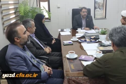 بیست و هفتمین جلسه شورای مدیریت نظارت و ارزیابی دانشگاه فرهنگیان یزد صورت گرفت. 3