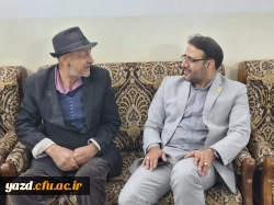 دیدار سرپرست دانشگاه فرهنگیان یزد با دو پیشکسوت مرکز تربیت معلم شهید پاک نژاد 4