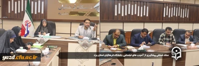 سرپرست دانشگاه فرهنگیان یزد در ستاد استانی پیشگیری از آسیب های اجتماعی مطرح کرد؛

طرح جامع پیشگیری از آسیب های اجتماعی در پردیس های استانی دانشگاه فرهنگیان یزد برگزار خواهد شد.