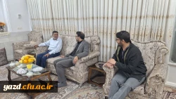 دیدار سرپرست دانشگاه فرهنگیان یزد با پیشکسوت بسیجی مرکز تربیت معلم شهید پاک نژاد یزد
 4