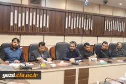 پنجمین جلسه هماهنگی سرپرست دانشگاه فرهنگیان یزد با سرپرستان سراهای دانشجویی پردیس های استانی برگزار شد.
 3