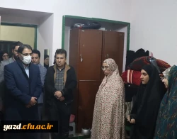 بازدید۴ ساعته معاونین استاندار و مدیر کل آموزش و پرورش استان از فضای فیزیکی و مجموعه خوابگاهی و سلف سرویس پردیس حضرت فاطمه الزهرا سلام الله علیها دانشگاه فرهنگیان یزد 
 5