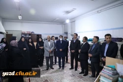 بازدید۴ ساعته معاونین استاندار و مدیر کل آموزش و پرورش استان از فضای فیزیکی و مجموعه خوابگاهی و سلف سرویس پردیس حضرت فاطمه الزهرا سلام الله علیها دانشگاه فرهنگیان یزد 
 7
