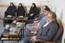 دیدار اعضاء هیات رئیسه دانشگاه فرهنگیان با نماینده ولی فقیه در استان و امام جمعه یزد 10