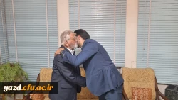 دیدار سرپرست و مدیران دانشگاه فرهنگیان یزد با مدرس پیشکسوت مراکز تربیت معلم، پدر شهید و چهره پیشکسوت انقلاب و از هنرمندان استان یزد 11