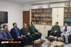 دیدار سرپرست و جمعی از مدیران دانشگاه فرهنگیان استان با فرماندهی سپاه الغدیر یزد
 2