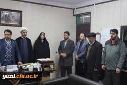 سرپرست معاونت توسعه منابع و امور دانشجویی پردیس شهیدان پاک نژاد دانشگاه فرهنگیان یزد منصوب شد. 4