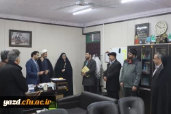 سرپرست معاونت توسعه منابع و امور دانشجویی پردیس شهیدان پاک نژاد دانشگاه فرهنگیان یزد منصوب شد. 6