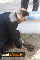 آیین کاشت نهال توسط سرپرست و مدیران دانشگاه فرهنگیان یزد به نیابت از شهدا
 4