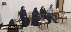 دیدار سرپرست و مدیران دانشگاه فرهنگیان یزد با خانواده فرهیخته و برجسته و پیشکسوت تربیت معلم و آموزش و پرورش شادروان استاد حسن داودی و تقدیر و تجلیل از مجاهدت های ایشان  6