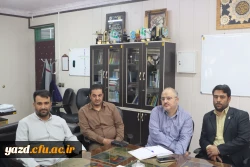 نشست اعضای دفتر بنیاد نهج البلاغه استان با سرپرست و مسئولان دانشگاه فرهنگیان یزد
 5