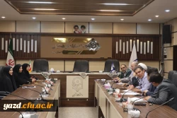 بیست و یکمین جلسه شورای پژوهشی و فناوری دانشگاه فرهنگیان استان یزد برگزار شد. 5