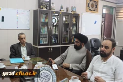 دیدار صمیمانه هیات رئیسه شورای اسلامی شهر یزد با سرپرست دانشگاه فرهنگیان یزد
 3