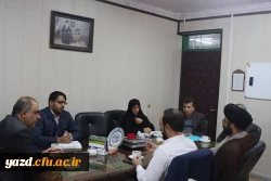 دیدار صمیمانه هیات رئیسه شورای اسلامی شهر یزد با سرپرست دانشگاه فرهنگیان یزد
 6